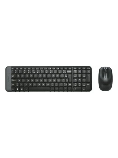 Combo Teclado e Mouse sem fio Logitech MK220 Layout ABNT2